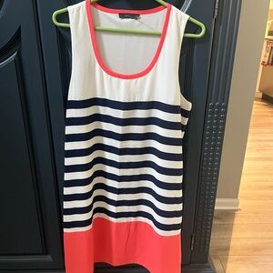 Peach, White, and Blue Sundress from THML